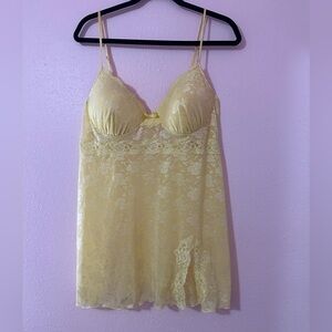 Yellow Lace Slip